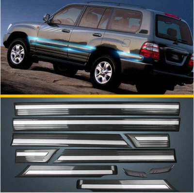 For LC100 1998 - 2007 Door Molding Strip Trim Black — 第 1/4 张图片