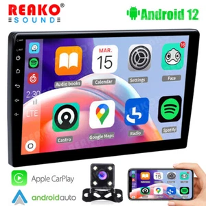 10.1 inch Android 12 Car Stereo Double 2DIN WIFI Radio Head Unit Apple CarPlay - Picture 1 of 18