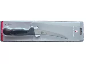 Victorinox 6" Curved Black Fibrox Boning Knife Semi-stiff Blade 5.6603.15 New - Picture 1 of 6