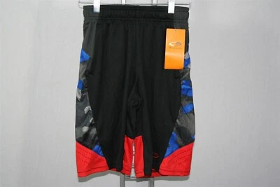 921X06 Champion 99071 C9 Boys Athletic Shorts XL Black w Blue Grey Camo Detail - Image 1 of 2