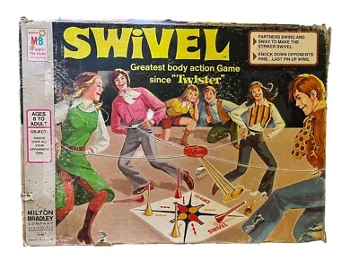 SWIVEL GAME MILTON BRADLEY 1972 Original Box COMPLETE Vintage Twister - Image 1 of 4