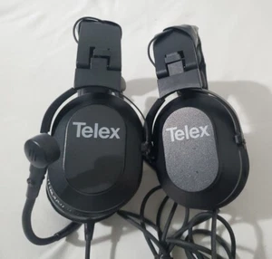 2PCS Telex HR-2 Double Sided Headset - Picture 1 of 21