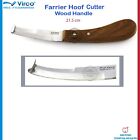 Farrier Hoof Trimming Cutter Double Edged Wooden Handle Horses Goat Sheep Claws