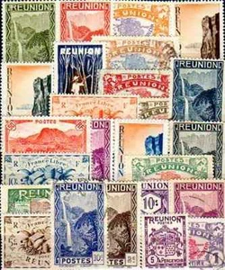 Réunion 100 timbres différents - Imagen 1 de 1
