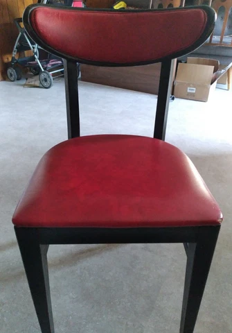 Falcon Dining Chair Mid Century Modern Danish Style EUC Original Vintage Cover