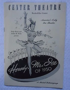 Vintage Playbill Howdy, Mr Ice of 1950 Center Theatre Rockefeller Center NY - Picture 1 of 2