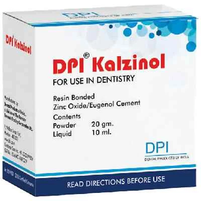 DPI Dental KALZINOL Óxido de Zinc Eugenol Cemento (Polvo-20gm) (Líquido-10ml) Foto 1 de 3