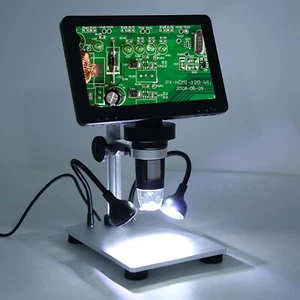 Microscopio digital eléctrico industrial 12 MP HD 7 pulgadas 1200x reparación de teléfonos móviles - Imagen 1 de 20