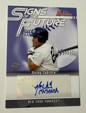 2005 Bowman Signs of the Future Melky Cabrera #SOF-MC Rookie Auto RC Yankees