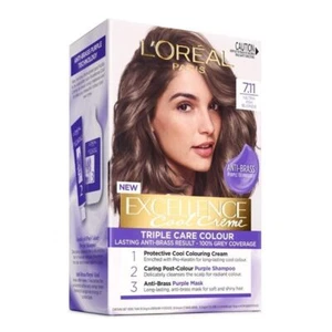 L'Oreal Paris Excellenc Blonde Hair Dye Hair Grey Coverage 7.11 Ultra Ash Blonde - Picture 1 of 1