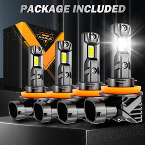 AUXBEAM High Low LED Headlight 6500K For Chevy Silverado / GMC Sierra 1500 07-13 - Picture 1 of 15