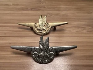 AMERICAN AIRLINES JUNIOR PILOT AND JUNIOR STEWARDESS AIR WINGS CLUTCHBACK G540 - Picture 1 of 4