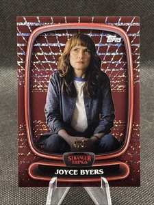 2025 Topps High Tek Stranger Things Joyce Byers #9 Hawkins Lab Mindscape Red /5 - Picture 1 of 11