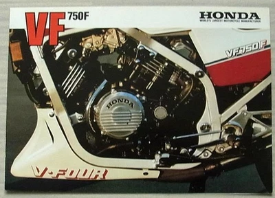 HONDA VF750F-D MOTORCYCLE Sales Brochure c1983 - Image 1 of 2