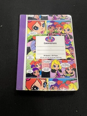 "Mini cuaderno estilo cómic Lisa Frank Fab Friends 160 páginas 4,5 X 3,25"" NUEVO Foto 1 de 2