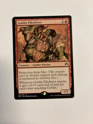 MTG Goblin Piledriver  – Magic Origins Card # 151 Near Mint - Image 1 of 2
