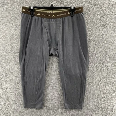 First Lite Long John Men Extra Large Gray Kiln Midweight 250 Merino-X Base Layer - Image 1 of 4