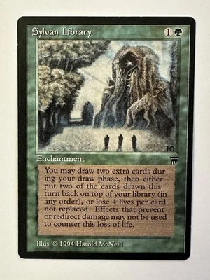 Sylvan Library Magic The Gathering Legends LP Read Description  - Image 1 of 4