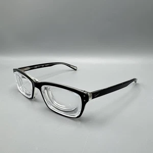 Nike 7242 001 Just Do It Eyeglasses Black Full Rim Square 53-16-140 FRAMES ONLY - Picture 1 of 9
