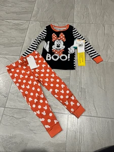 Disney Minnie Mouse Boo Halloween 2-teiliges Jammy Set Mädchen Größe 12 Monate NEU - Bild 1 von 6