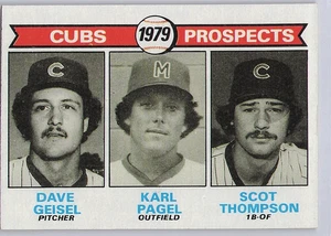 1979 Topps Cubs Rookie Prospects #716 (Geisel, Pagel, Thompson) NM - Picture 1 of 2