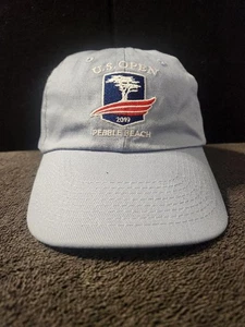 Pebble Beach USGA Member 2019 Ligh Blue U.S. Open Buckle Strap Hat - Picture 1 of 14