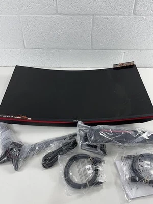 AOC C32G2ZE 32" Curved Frameless Gaming Monitor, Full HD 1920x1080,  *READ* - Image 1 of 4