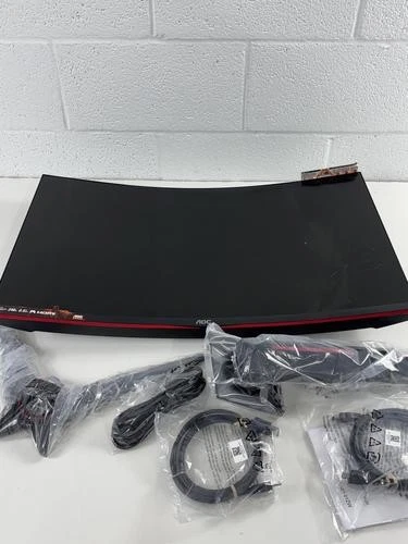 AOC C32G2ZE 32" Curved Frameless Gaming Monitor, Full HD 1920x1080,  *READ* - Image 1 of 4