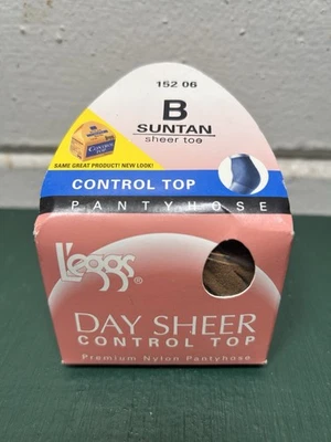 Винтажные колготки Leggs Day Sheer Control Top ЗАГАР размер B - Изображение 1 из 4