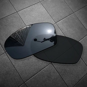 Lentes de repuesto Stealth negras para Oakley Monster Pup POLARIZADAS - Imagen 1 de 5