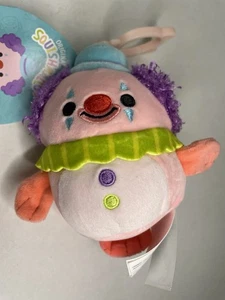 Original Squishmallows 3.5" Noy The Blobfish Clown - Clip On Plush Keychain NWT - Picture 1 of 6