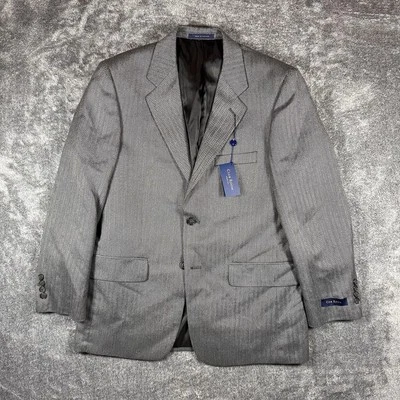 Blazer Club Room Hombre’s 38S Gris Espiga Abrigo Deportivo NUEVO Foto 1 de 4