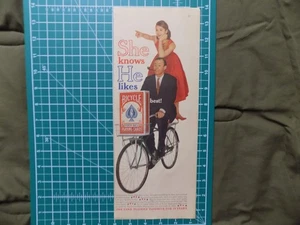 1960'S PRINT AD BICYCLE PLAYING CARDS FOR 75 YEARS - Bild 1 von 1