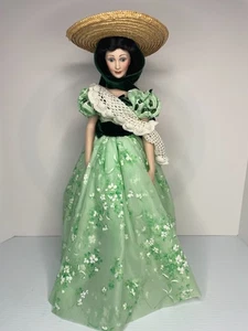 Muñeca de porcelana Scarlet O'Hara Lo que el viento se llevó 19 pulgadas - Imagen 1 de 7