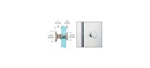 CRL SDK200PN Polished Nickel Traditional Style Single-Sided Door Knob - Picture 1 of 5