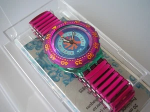 SWATCH SCUBA-FLEX CHERRY DROPS - NEUWARE -L- PRETTY IN PINK - TRAUM-SWATCH - Bild 1 von 5