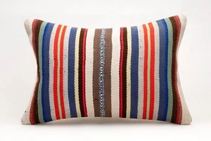 Kilim Pillow Cover, 16x24 inc, Vintage Sofa Pillow, Handmade Decorative Pillow - Picture 1 of 4