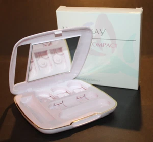 MARY KAY Custom Compact Cheek & Eye Travel Case Pink & Gold 6468 Retired NEW - Picture 1 of 5