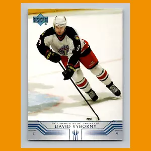 Tarjeta de hockey David Vyborny #280 2001 Upper Deck Columbus Blue Jackets NHL CASI NUEVA - Imagen 1 de 3