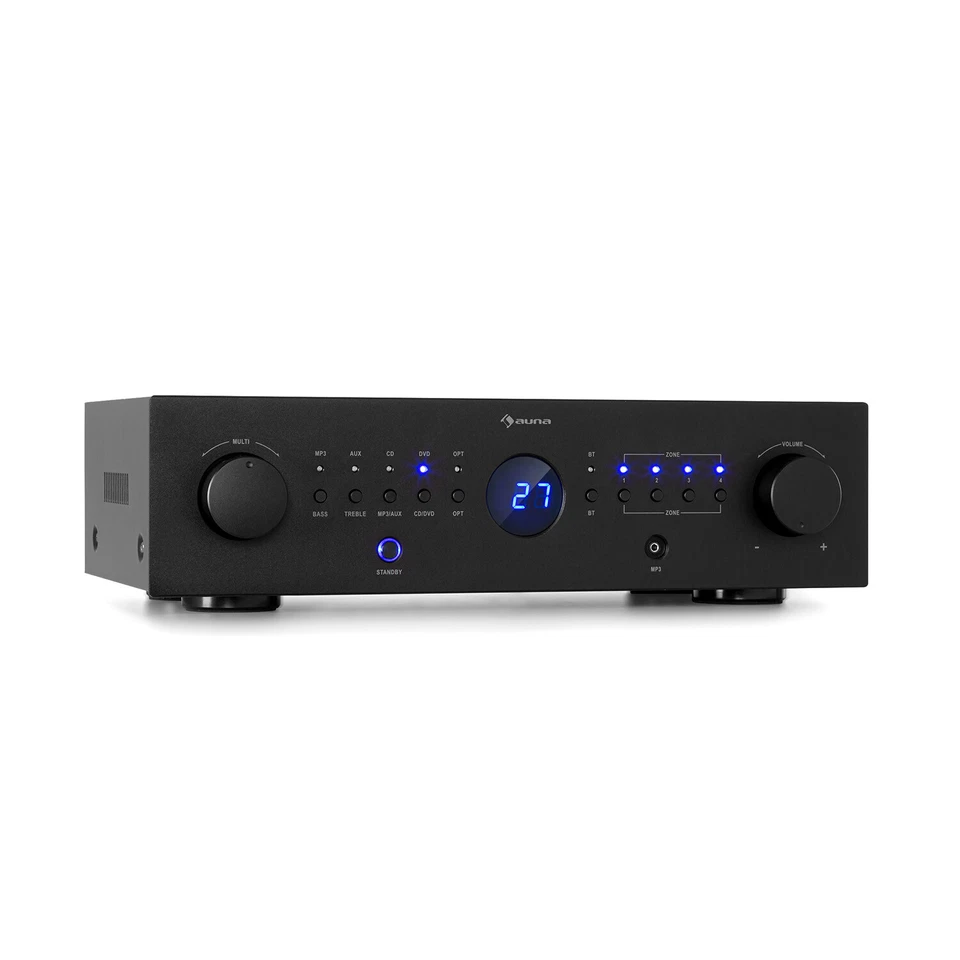 Amplifier Hifi Bluetooth Stereo CD Player Digital Multi Channel Remote LED 800 W - Image 1 of 4