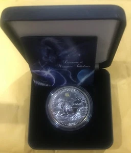 Rare 2012 Cameroon Silver 1000 F Unicorn with Opal stone-Mintage 888- Gift Box - Picture 1 of 3