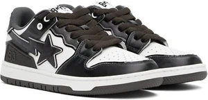 Zapatillas A Bathing Ape BAPE "Sk8 Sta #1" Negras M2 1K80-191-310 NUEVAS - Imagen 1 de 15