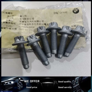 New Genuine For BMW E12 Head Bolt/Screw 07119907137 6 PC - Picture 1 of 8