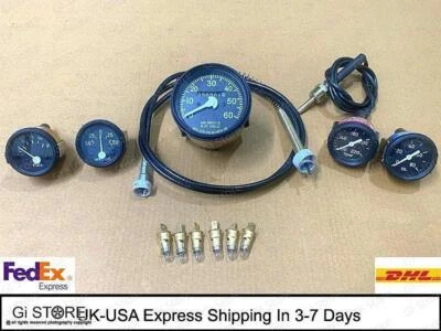 Willys MB Jeep Ford GPW Gauges Kit Miles Per Hr Speedometer Temp-Oil Fuel Ampere - Image 1 of 4