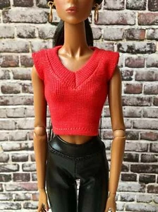 Camiseta corta Bouutique elegante cuello en V para muñeca NuFace/FR 12,5", muchos colores - Imagen 1 de 44