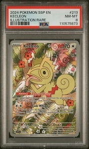 Pokemon TCG Kecleon 213/191 S&V Surging Sparks Illustration Rare PSA 8 - Picture 1 of 2