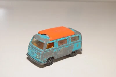 A32 1:64 3 INCH MATCHBOX LESNEY 23 VW VOLKSWAGEN CAMPER BLU BUONE CONDIZIONI - Immagine 1 di 4