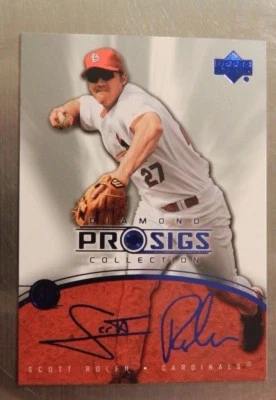 2004 UPPER DECK DIAMOND COLLECTION PRO SIGS  CARDINALS SCOTT ROLEN #48 - Image 1 of 2