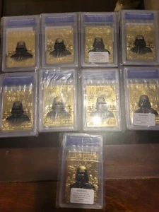 23k Gold Star Wars Karten Gem Mint. 9 Karten. WCG graded, diverse # of 10.000 - Bild 1 von 7