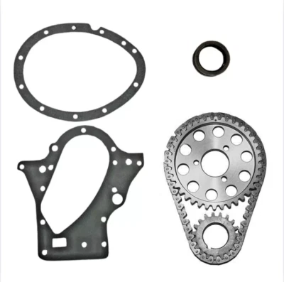 Cadena de distribución y piñones Plymouth Dodge 1937-1939 con juntas y sello. Foto 1 de 4